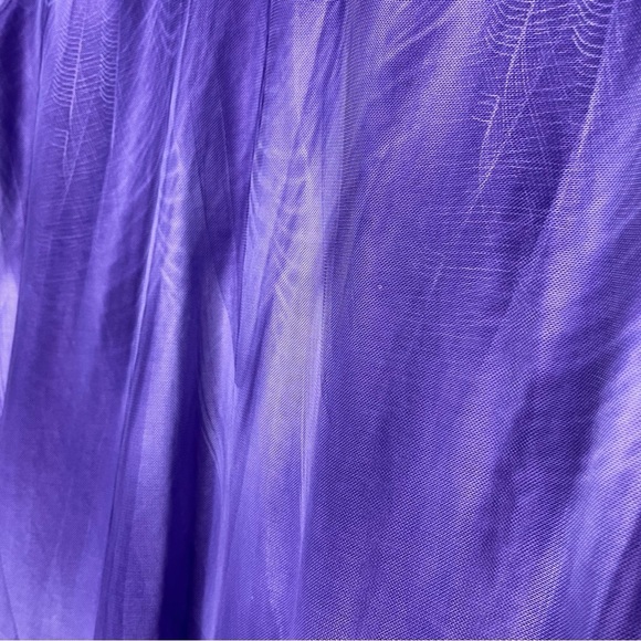 VTG y2k Timeson Women Top Medium Purple Fairy Mesh‎ Whimsical Layered Ethereal - Picture 9 of 11
